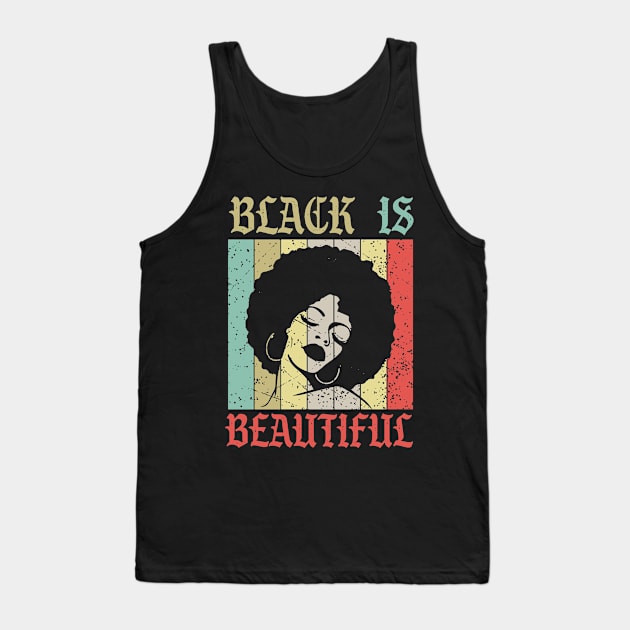 Black is beautiful retro Tank Top by Rayrock76